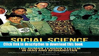 Read Books Social Science Goes to War: The Human Terrain System in Iraq and Afghanistan ebook