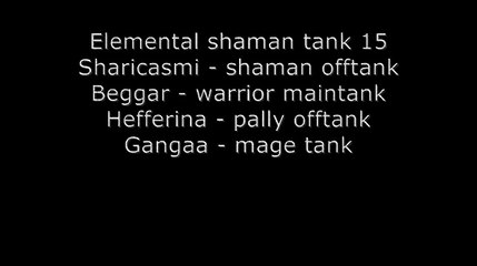 Elemental shaman tank 15 -high king offtank