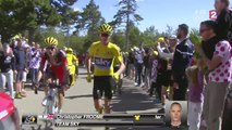 Tour de France 2016 : Chris Froome sans vélo et à pied dans le Ventoux