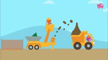 Sago Mini Truck and Diggers - Backhoe loader, Bulldozers, Excavators and Trucks - Best App For Kids