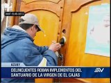 Delincuentes roban santuario de la Virgen de El Cajas