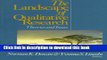 Read Book The Landscape of Qualitative Research: Theories and Issues (Handbook of Qualitative