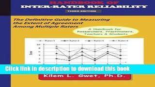 Read Book Handbook of Inter-Rater Reliability: The Definitive Guide to Measuring the Extent of