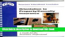 [PDF] Orientation to Property/Casualty Insurance 