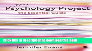 Read Book Your Psychology Project: The Essential Guide ebook textbooks
