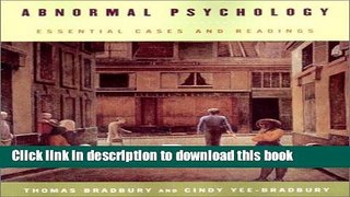 Download Book Abnormal Psychology: Essential Cases and Readings ebook textbooks