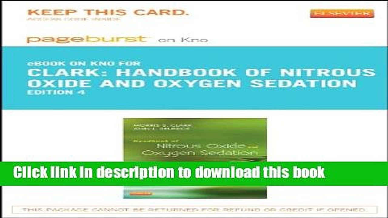 Read Handbook of Nitrous Oxide and Oxygen Sedation - Elsevier eBook on Intel Education Study
