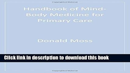 Read Handbook of Mind-Body Medicine for Primary Care Ebook Free