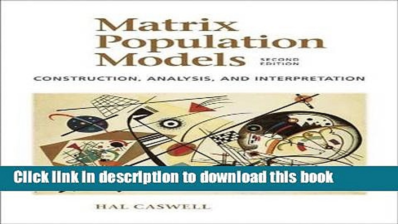 Read Matrix Population Models Ebook Free