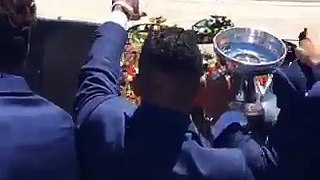 Christiano Ronaldo Party after Winning Euro 2016 in The Airport