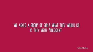 Girls adorable answers when asked what they would do as Pres