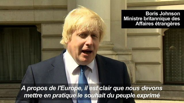 GB: quitter l'UE ne signifie pas quitter l'Europe (Johnson)
