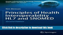 Read Principles of Health Interoperability HL7 and SNOMED  (Health Information Technology