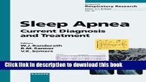 Read Sleep Apnea: Current Diagnosis and Treatment (Progress in Respiratory Research, Vol. 35)