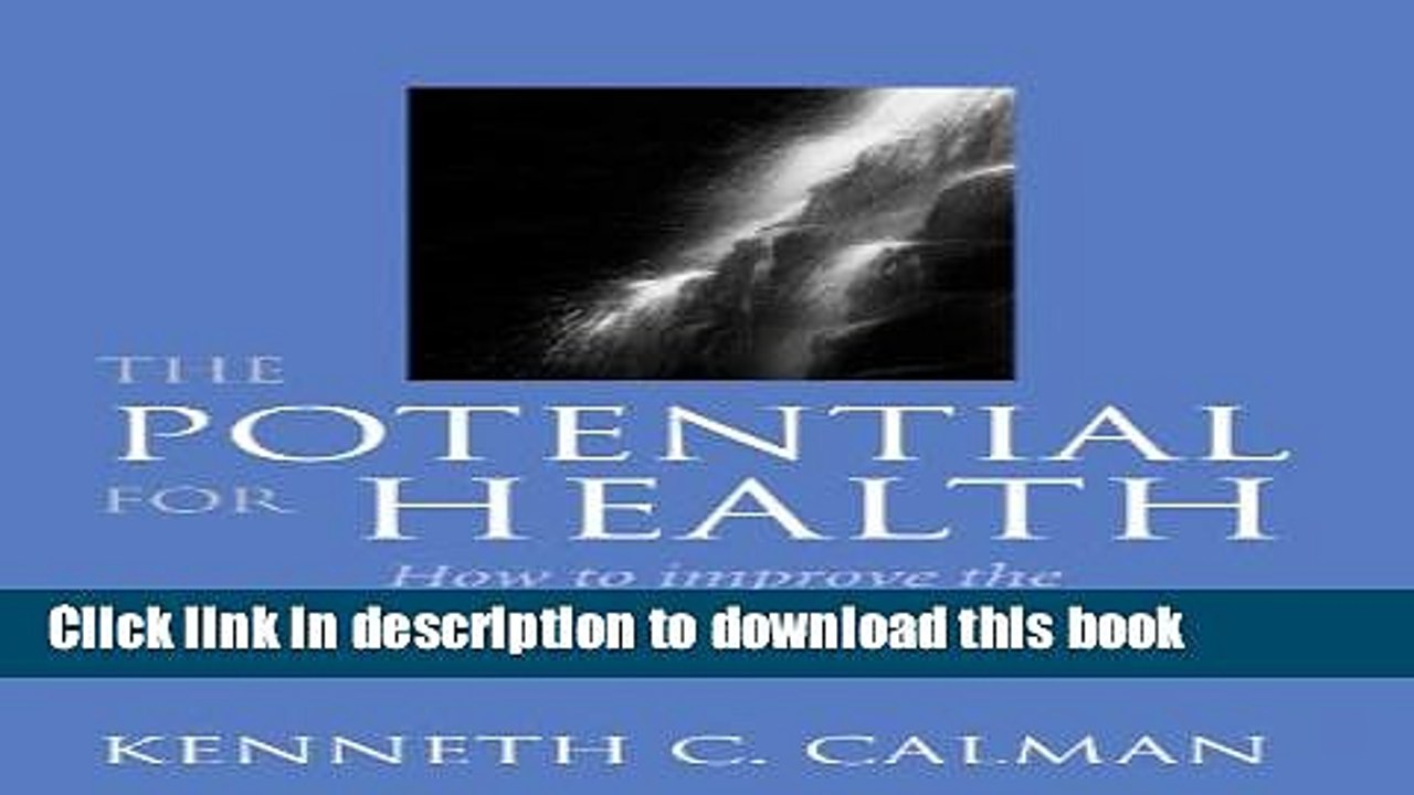 Read The Potential for Health (Oxford Medical Publications) Ebook Free