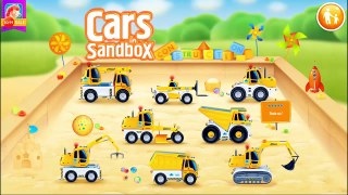 Game Cars in Sandbox Construction -  Dump Truck Video For Kids