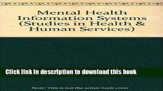 Read Mental Health Information Systems: Problems and Prospects (Studies in Health and Human