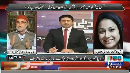Zaid Hamid blast On Indian Journalist Made Her Speechless