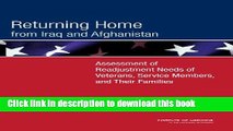 Read Books Returning Home from Iraq and Afghanistan: Assessment of Readjustment Needs of Veterans,