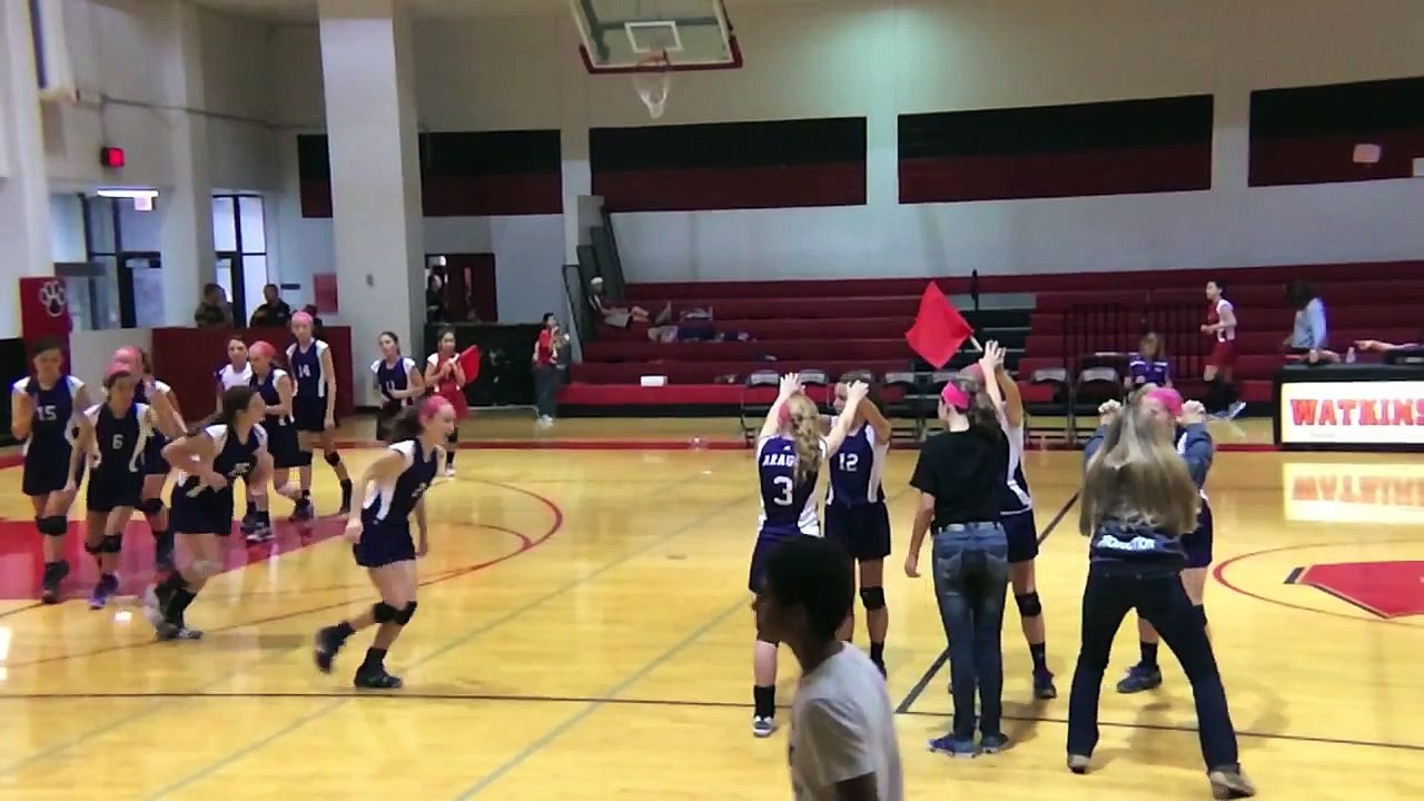 Aragon vs Watkins, A-team 8th grade Volleyball, 10/16/2013