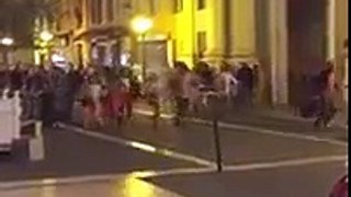 PANIC IN Nice, France AFTER A TRUCK HIT A CROWD GATHERED FOR BASTILLE DAY