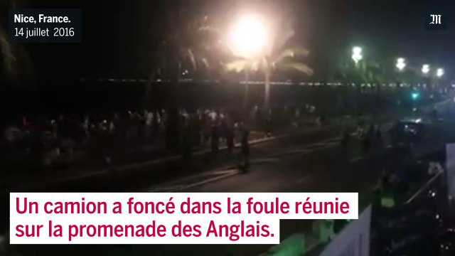 Nice : images d'amateurs de la fuite des passants