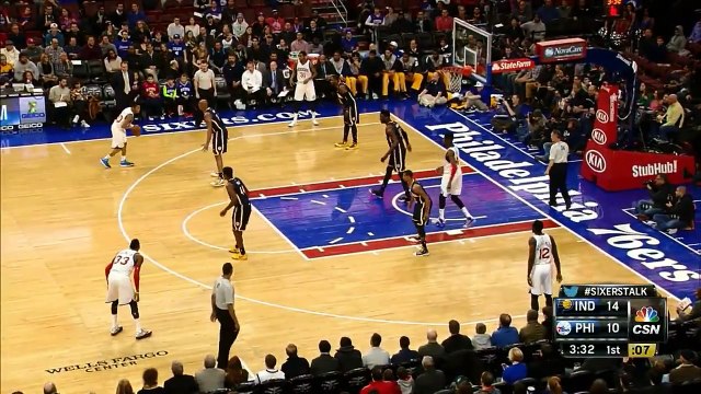 Luc Mbah a Moute 16 pts 10 rebs vs Pacers 20.02.2015