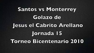 Gol Jesus Arellano, Jornada 15, Santos vs Monterrey