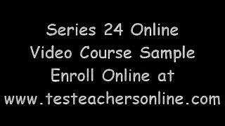 Series 24 Exam Online Video Lecture Prep