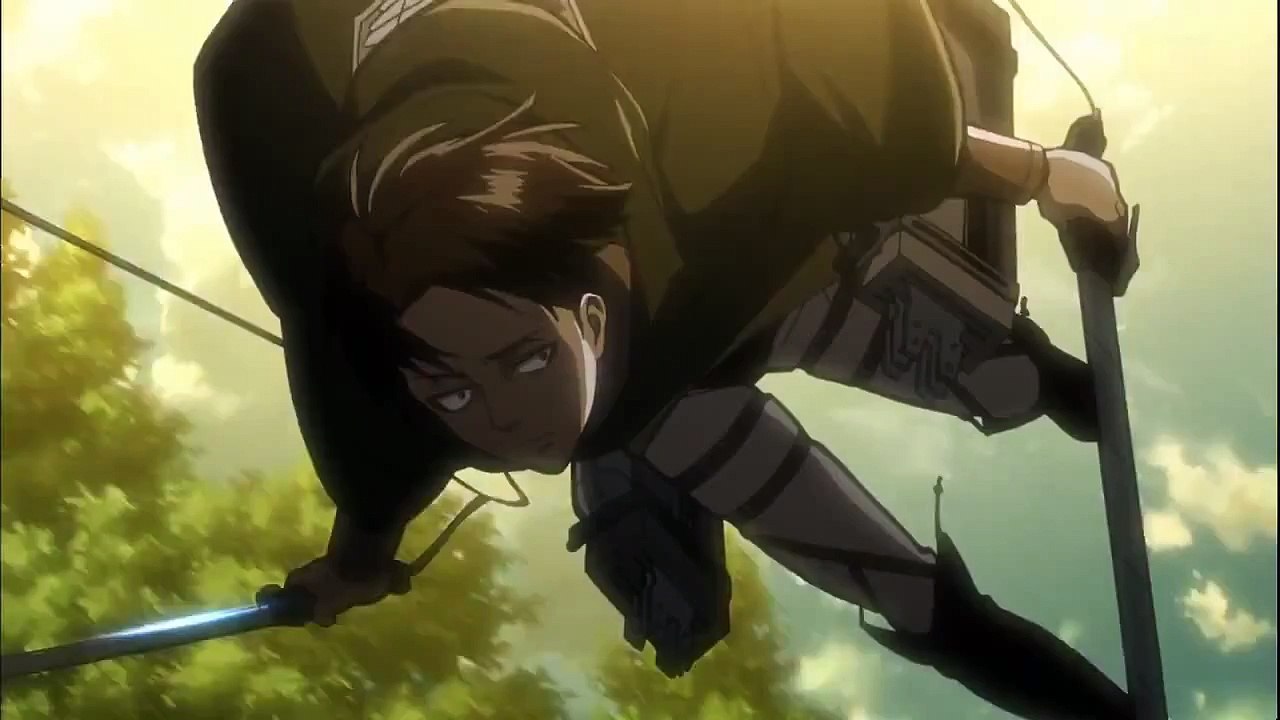 Levi Vs Female Titan Attack On Titan Shingeki No Kyojin Episode 22 With Eng Subs Video Dailymotion