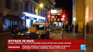 Nice Attack- truck driver got out of his vehicule and started shooting at crowd