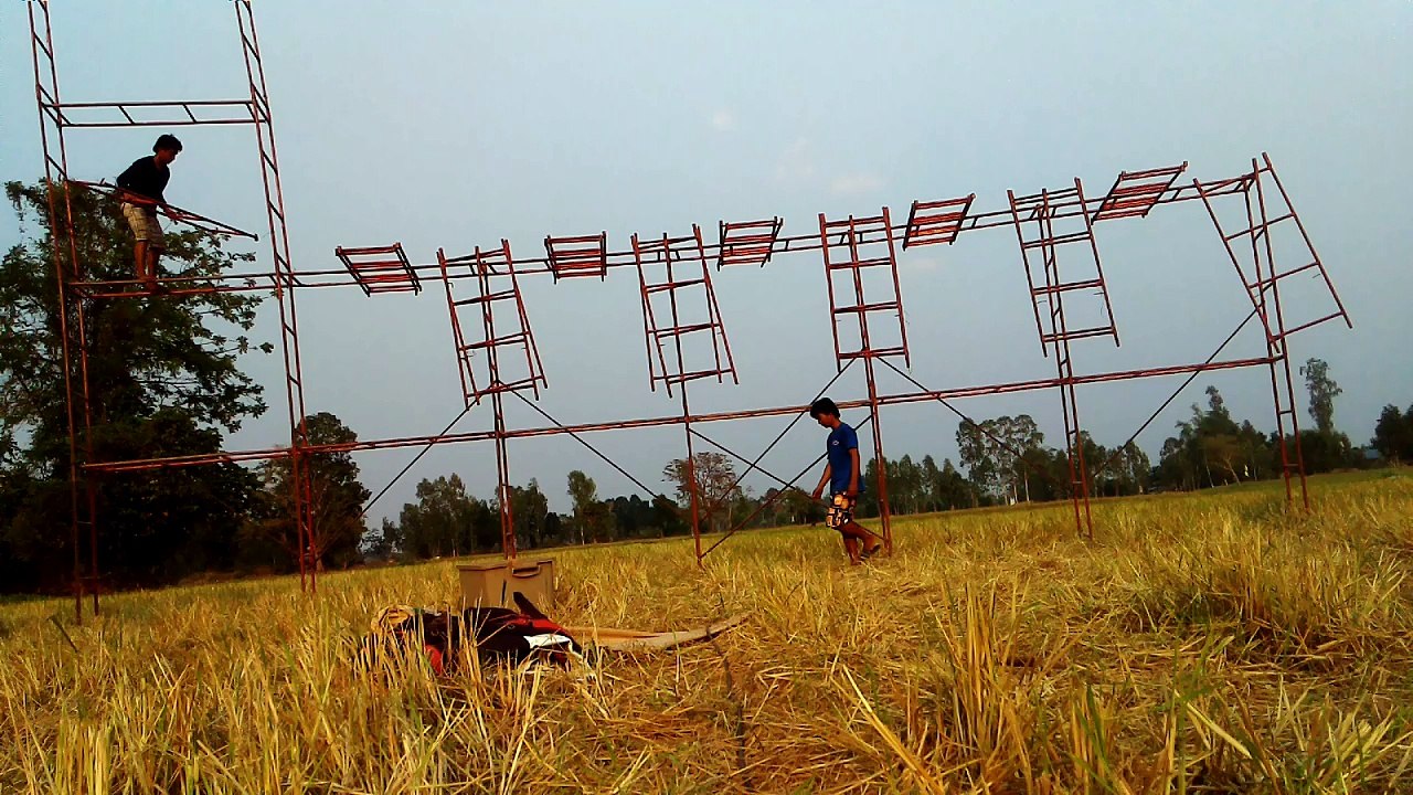 Metal Ladder Structure Collapses