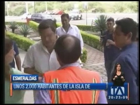 Habitantes de Muisne serán trasladados a un albergue