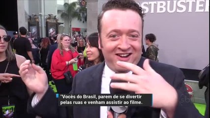 Ator Neil Casey, de "Caça-Fantasmas", manda recado para público brasileiro