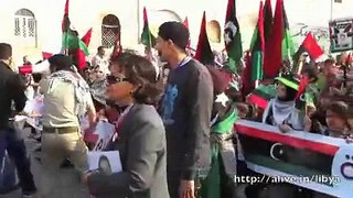 Bnat libya m3a althoura بنات بنغازى مسيرة 17 فبراير
