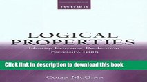 Read Logical Properties: Identity, Existence, Predication, Necessity, Truth  PDF Free