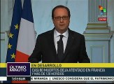 Francia extiende estado de excepción antiterrorista por 3 meses