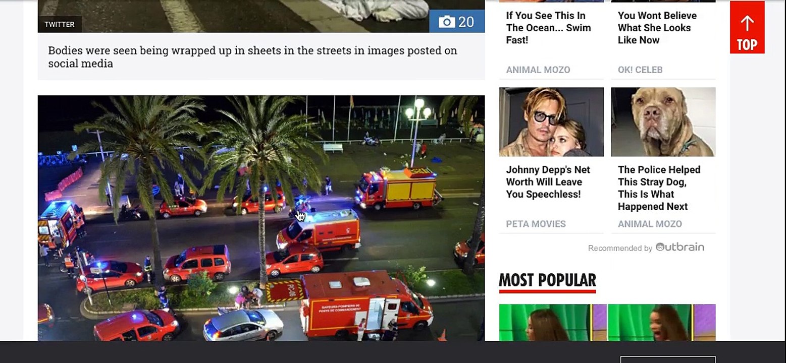 Attack in France - Truck Mows Down Crowd of people 74 Dead