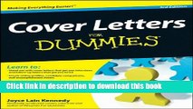 Read Cover Letters For Dummies ebook textbooks