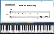 Free When We Were Young - Adele Piano Sheet Music Tutorial
