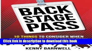 Download Backstage Pass: 10 Things to Consider When Becoming a Touring Music Tech E-Book Download