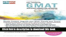Download Full Potential GMAT Sentence Correction Intensive PDF Online