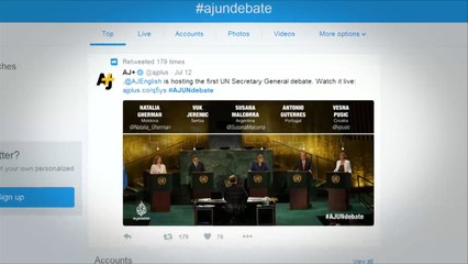 450 مليونا تفاعلوا مع وسم الجزيرة بشأن المناظرة الأممية