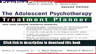 Read Book The Adolescent Psychotherapy Treatment Planner, 2nd Edition E-Book Free