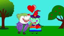 Peppa Pig doing makeup for a witch love funny story with Joker new Parody Nursery Rhymes Lyrics