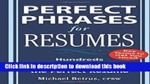 Read Perfect Phrases for Resumes (Perfect Phrases Series) ebook textbooks