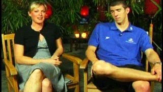 Michael Phelps talks to NBC 17's Page Crawford