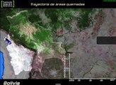 Áreas quemadas en Bolivia, 10 años en 42 segundos