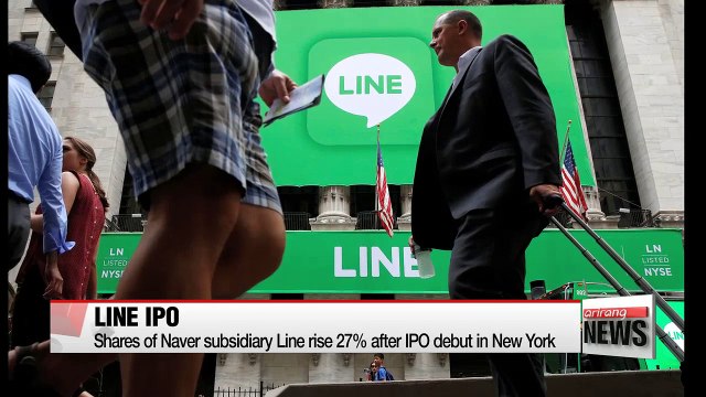 Shares of Naver subsidiary Line rise 27% after IPO debut in New York