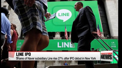Shares of Naver subsidiary Line rise 27% after IPO debut in New York